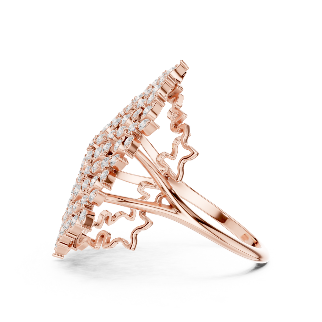 Diamond Cluster Cocktail Ring