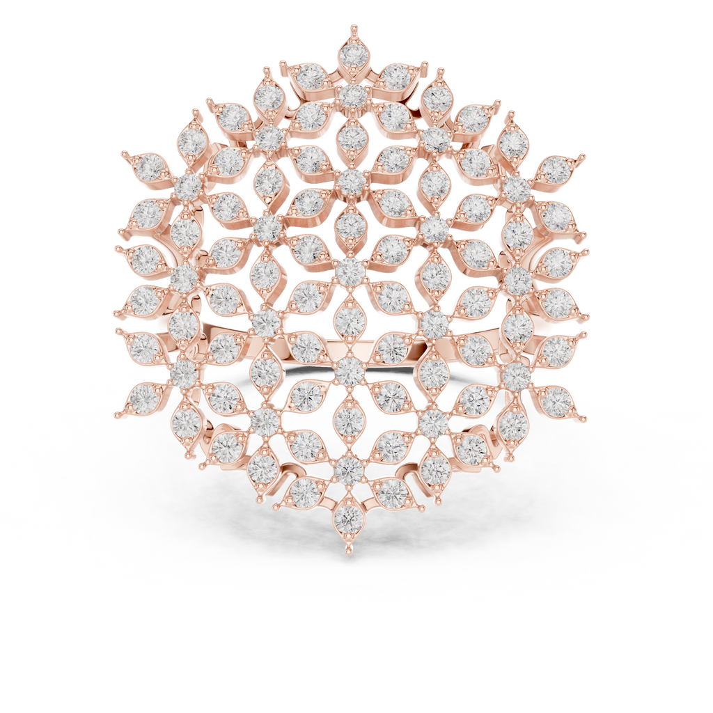 Diamond Cluster Cocktail Ring