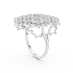 Diamond Cluster Cocktail Ring