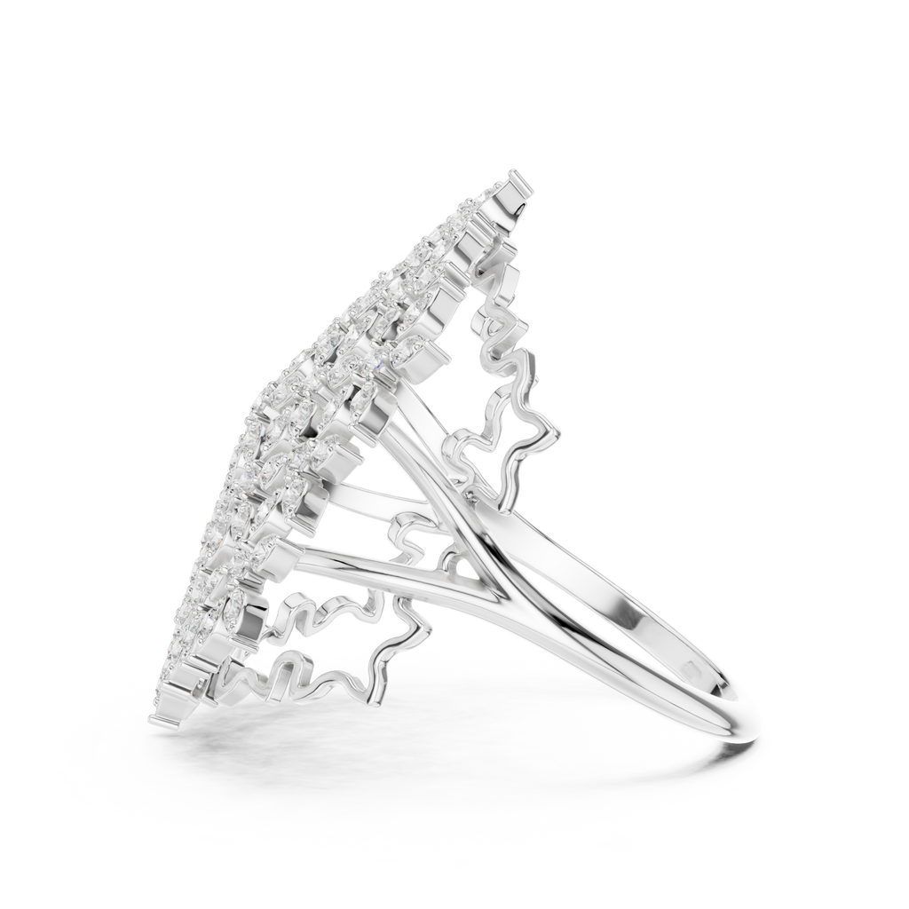 Diamond Cluster Cocktail Ring