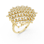 Diamond Cluster Cocktail Ring