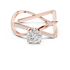 Twisted Halo Diamond Engagement Ring