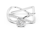 Twisted Halo Diamond Engagement Ring