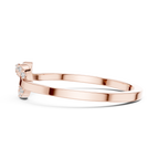 Round Diamond Open Circle Infinity Ring