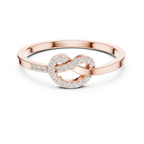 Round Diamond Open Circle Infinity Ring
