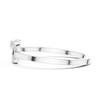Round Diamond Open Circle Infinity Ring