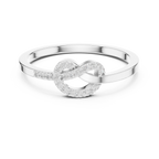 Round Diamond Open Circle Infinity Ring