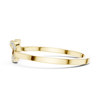 Round Diamond Open Circle Infinity Ring
