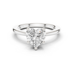 Heart Cut Solitaire Engagement Ring