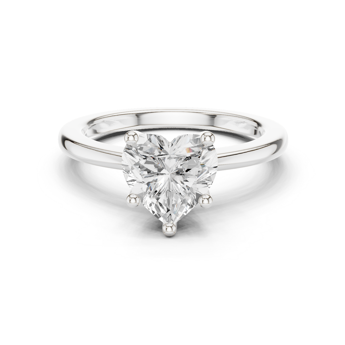Heart Cut Solitaire Engagement Ring — Jewelix Atelier