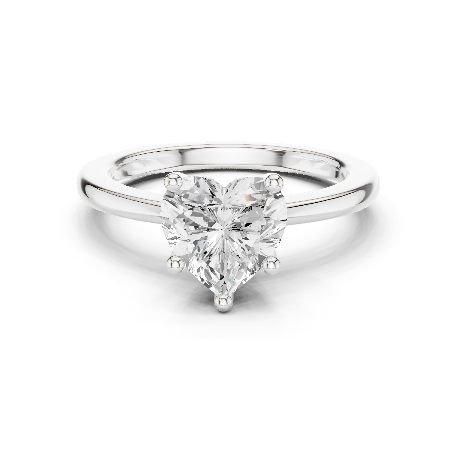 Heart Cut Solitaire Engagement Ring