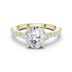 Oval Cut Three Stone Diamond Engagement Ring