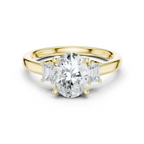 Oval Cut Three Stone Diamond Engagement Ring