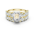 Radiant Cut Multi-Row Diamond Statement Ring