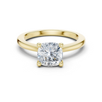 Cushion Cut Solitaire Engagement Ring