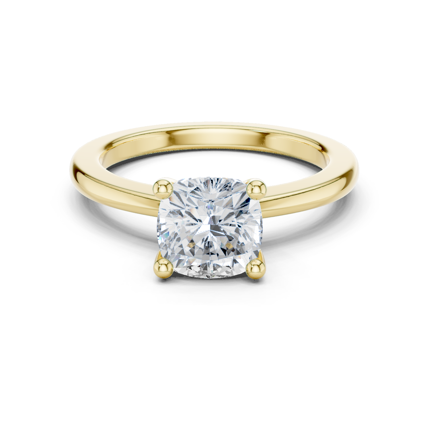 Cushion Cut Solitaire Engagement Ring