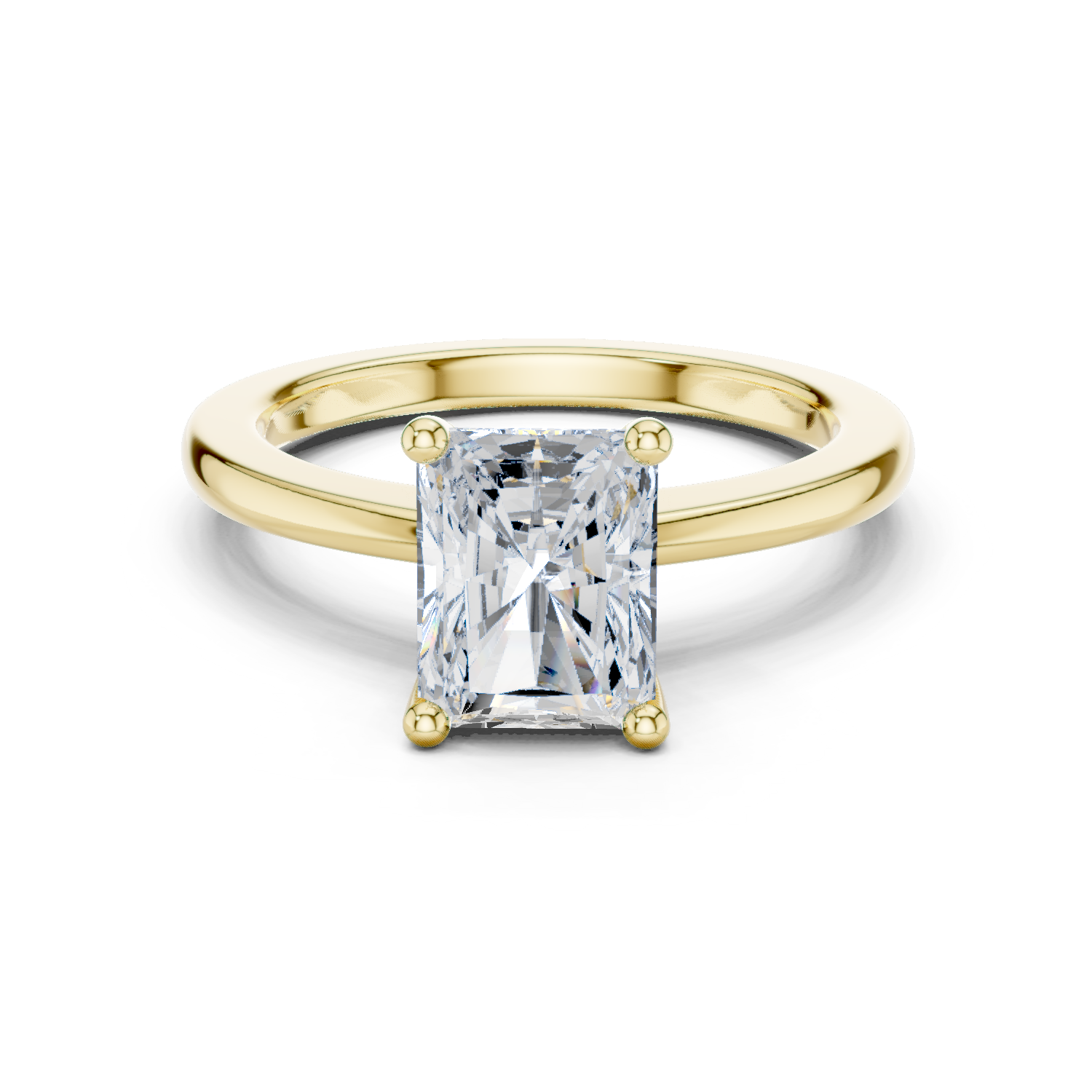 Radiant Cut Solitaire Engagement Ring