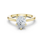 Pear Cut Solitaire Engagement Ring