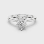 Pear Cut Solitaire Engagement Ring
