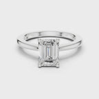 Emerald Cut Solitaire Engagement Ring