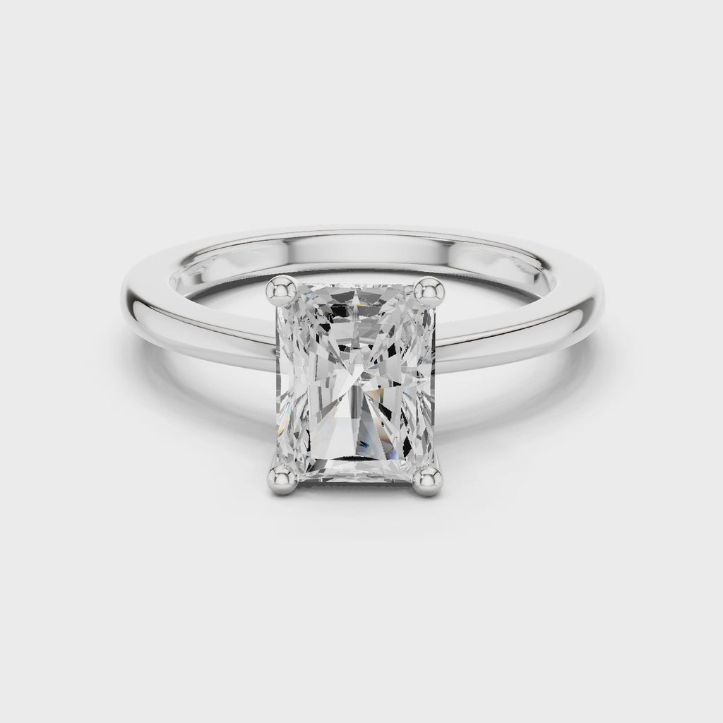 Radiant Cut Solitaire Engagement Ring