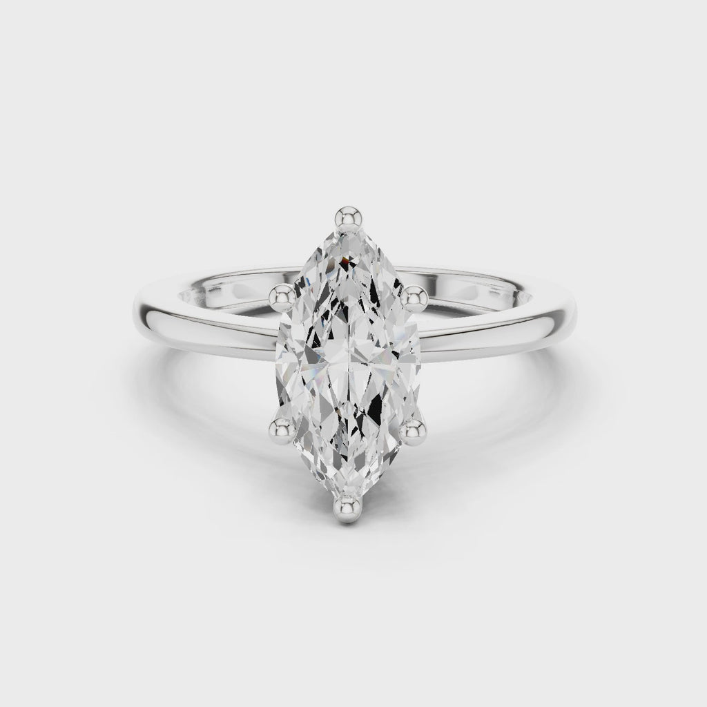 Marquise Cut Solitaire Engagement Ring