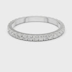 Minimalist Diamond Eternity Wedding Band Ring