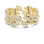 Luxury Vintage Floral Diamond Eternity Ring
